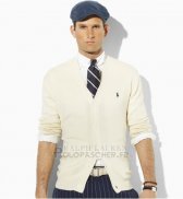 Ralph Lauren Homme Pull Cardigan With Button Beige