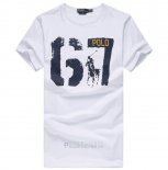 Ralph Lauren Homme T-shirt Number 67 Blanc