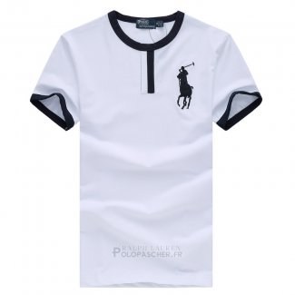 Ralph Lauren Homme T-shirt Pony Polo Blanc2