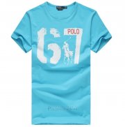 Ralph Lauren Homme T-shirt Number 67 Lake Bleu