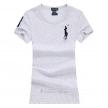 Ralph Lauren Femme Pony Polo T-shirt Gris2