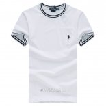 Ralph Lauren Homme Mesh Polo T-shirt Pocket Blanc