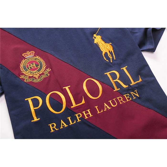 Ralph Lauren Homme Pony Polo 66263 Courte T-Shirt Sombre Bleu
